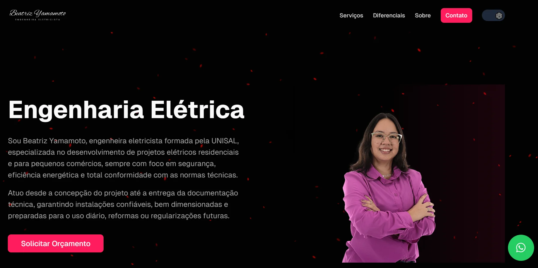 Site para Engenheira Elétrica